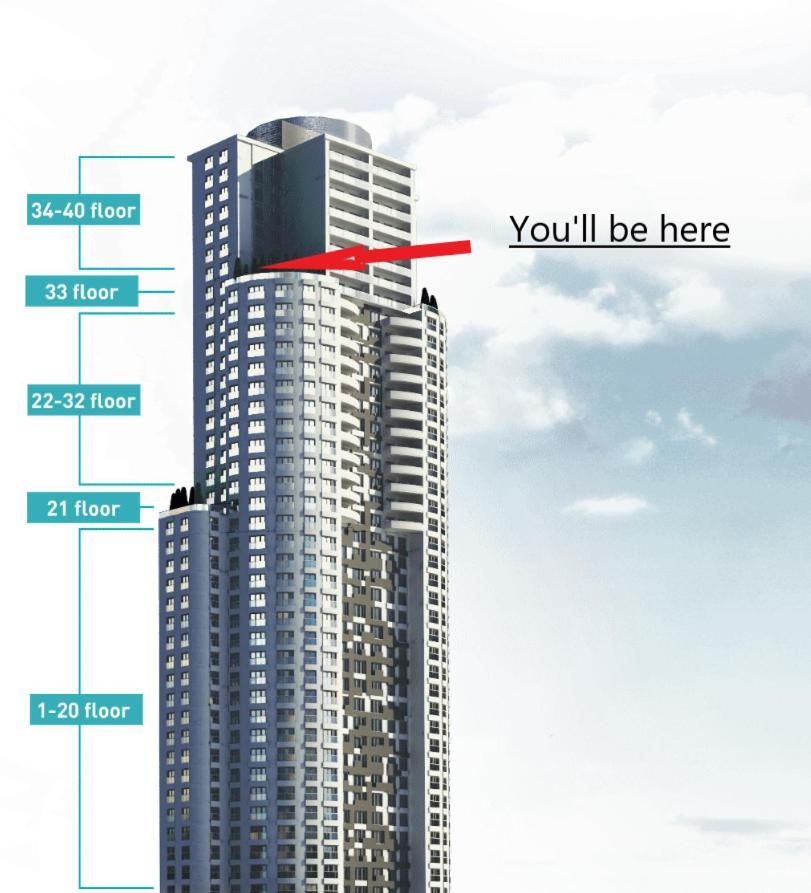 Sunrise Sky Lux Apartment, 33rd Floor, Pool And Fitness Included Skopje